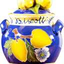 Blue Sky Clayworks Lemon Cookie Jar, 8  8  9.75 inches, Ceramic, Multicolor