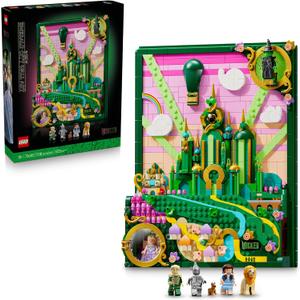 LEGO Wicked Emerald City Wall Art Building Set for Adults - Wall Decor for Living Room, Bedroom, or Dorm - Collectible Wicked Merch for Movie Fans - Gift Ideas for Women & Men, Ages 18+ - 75685