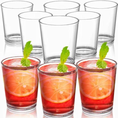 Noamus 9 Pack Plastic Drinking Glasses, 12 Oz Unbreakable Acrylic Water Tumblers, Reusable Shatter-Proof Clear Glasses, Whiskey Drinkware Cups Set for Party Kitchen, Iced Water Tea Coffee