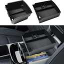 EDBETOS Double-Layer Center Console Organizer for 2025 2026 Hyundai Tucson Including (Gas:Limited), (Hybrid: Blue/SEL Convenience/N Line) and (Plug-in Hybrid: Limited/SEL), Fits Electronic Shift Only