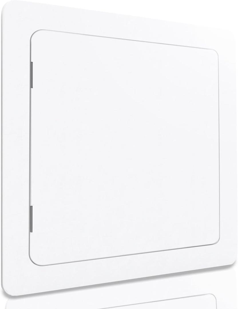 Morvat Access Panel 12x12 Inch for Drywall & Ceiling with Door, Heavy-Duty Durable ABS Plastic & Easy Install Access Box, Wall Hole Cover Plate for Plumbing & Electrical Cables & Wiring, White