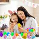 24 Pack Easter Egg Fillers Plush Bunny Toys, Easter Eggs Hunts Filling Easter Basket Stuffers Squeeze Stress Relief Toys for Kids Toddler Teens Boys Girls