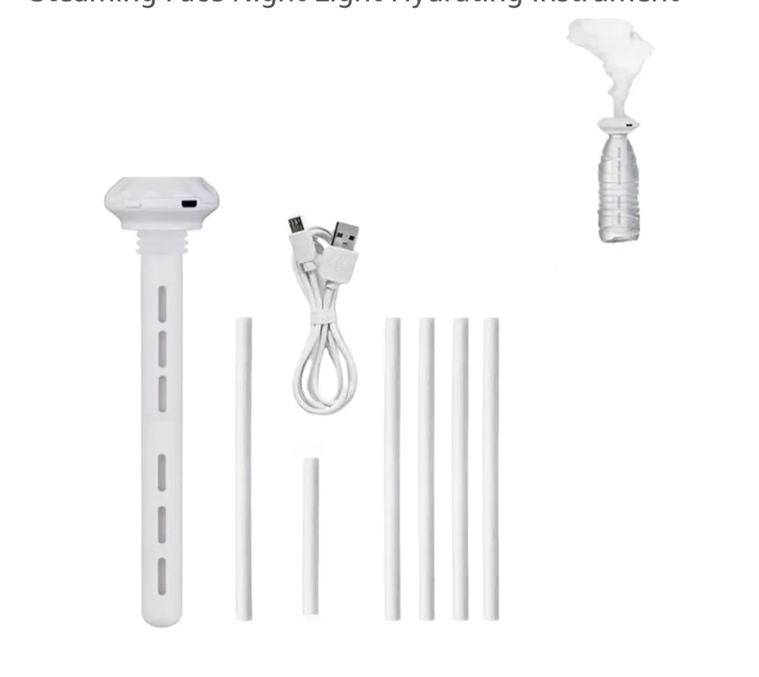 Humidifier，USB Humidifiers for Bedroom and Office Cold Fog Humidifiers Bedroom Humidifier Nano-spray Student Mute Moisturizing Cold Spray Steaming Face Night Light Hydrating Instrument