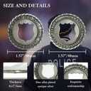 5pcs Police Challenge Coin, Hollow Out Police Symbol, Police Department Challenge Coins Police Commemorative Gift Law Enforcement Gifts for Men Women(Set of 5)