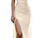 Figdaw Fully Lined Soft Sequin Evening Dress for Women Formal,Wedding,Prom,Gala, Medium