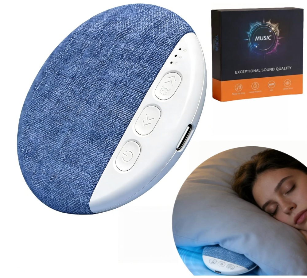 2026 New Bluetooth Pillow Speaker Pro for Sleeping, Under Pillow Speaker with Sleep Timer & White Noise, Thin Speaker for Bed, Hi-Fi Sound, 48H Battery, Type-C, Private Listening for Adults & Kids