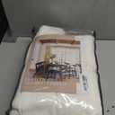 Linen Curtains 94 Inches Long Pinch Pleated for Living Room Bedroom Pinch Pleat with Rings Hooks for Track System Back Tab Memory Trained Boho Farmhouse Semi Sheer 94 Inch Curtain for Dining Room (50"W x 94"L (Pack of 2), Natural)