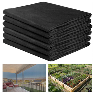 10 x 50 ft Stronger Garden Mesh Netting - PP Nanocomposite Bird Net Barrier, Fine Mesh Mosquito Screen for Outdoor Plants Vegetables Patios Balconies Terraces, Shading Rate 33% (Black)
