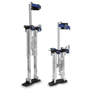 Drywall Stilts, 18"-30" Adjustable Heights Aluminum Work Stilts for Sheetrock Drop Ceiling Painting Painter Wall Painting or High Shrub Trimming