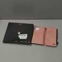 Defencase Compatible with iPhone 12 Pro Max Case Wallet with RFID Blocking Card Holder for Women Men, PU Leather Magnetic Snap Flip Zipper Strap Wallet Phone Case Fit for iPhone 12 Pro Max, Rose Pink