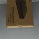 HUANUO 2 Tier Monitor Stand, Metal Monitor Riser with Drawer, Desk Organizer, Monitor Stand with Storage, Desktop Computer Stand for PC, Laptop, Printer (Black)