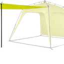 Pop Up Canopy Sun Shelters Shade Tent Camping Canopy 8.2' X 8.2' - Instant Portable Sports Cabana Umbrella, Easy Set-up and Take Down, with Sun Protection and One Shade Wall Included (Awning Green)
