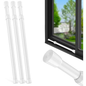 3 Pack Window Security Bars Adjustable 19.6''-35.4'', Sliding Window Lock Bar, Safety Bar for Windows, Adjustable Window Lock Bars for Home Security Inside