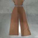 watersouprty 2 Piece Workout Sets for Women Cropped Tops Straight Leg Pants Pilates Outfits M