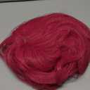 Half and Half Red Pink Pony Cosplay Wig with Bangs 27.5'' Long Curly Cute Pony Costume Wigs Rose Red Ponytail Wig for Women Halloween Party Daily