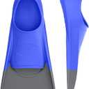 Gintenco Swim Fins, Kids Swim Training Fins for Lap Swimming, Travel Size Flippers with Mesh Bag, Silicone Swimming Fins for Kids Teens Adults Women Men 36-38