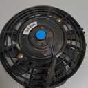 7" inch Universal Slim Fan Push Pull Electric Radiator Cooling 12V Mount Kit Black