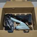 Rowenta 2-in-1 Duo Force Iron and Steamer for Clothes, 1700W Steam Iron, Stainless Steel Soleplate, Ultra-Lightweight, Detachable 13.5-oz Water Tank, Clothes Steamer, Anti-Drip, Black & Green, JR4030