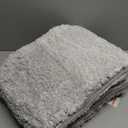 Bathroom Rugs Non Slip Washable 23x70, Ultra Soft and Water Absorbent Bath Mats, Plush Fluffy Shower Mat Outside, Microfiber Thick Matts for Bathroom Floor/Sink, White & Grey Color