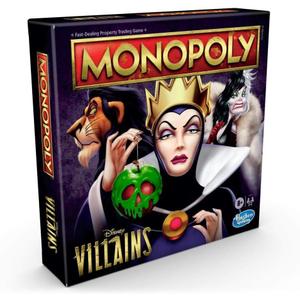 Monopoly: Disney Villains Edition Board Game for Kids Ages 8 and Up, Play as a Classic Disney Villain