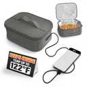 Insulated Lunch Bag for Men - Small Lunch Box for Women (3.5 x 8 x 6.1) with Heat-Resistant 3-Layers Fabric - Thermo Reflective Lining Keeps Food Warm for 4-6 Hours, Designed for Work or Travel