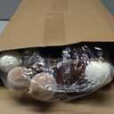 6 ft Christmas Ball Ornament Garland Christmas Bauble Hanging Ornament Neutral Velvet Bulb Ball Garland for Xmas Tree Table Mantel Staircase Indoor Outdoor Decor(White, Brown, Dark Brown)