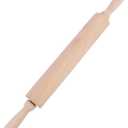 Pokinge Wood Rolling Pin,Dough Roller for Rolling Out Pizza,Rolling Pin for Kitchen Baking,Wood Stick for Baking Cookies Noodle Biscuit,Durable Dough Roller