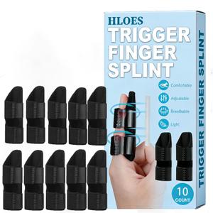 Trigger Finger Splint, Finger Braces Joint Stabilizer, Adjustable Mallet Splint and Hand Brace, Finger Straightener for Arthritis  Fits Thumb, Index, Middle, Ring and Pinky Finger (10)