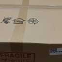 19.7" Large Mid Century Chandelier, 3-Tier Orange Metal Shade Pendant Light, Industrial Adjustable Ceiling Hanging Fixture for Dining Room, Hallway, Bedroom