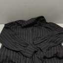 Fake Two Piece Striped Shirt for Women Patchwork Turtleneck Shirt Spring Long Sleeve Casual Loose Blouse, L