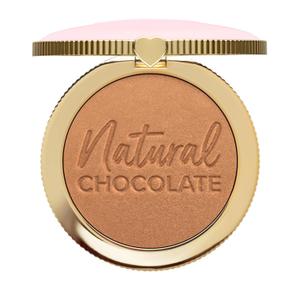 Too Faced Natural Chocolate Bronzer | Sheer-to-Medium Coverage with Natural Finish + Sun Kissed Glow (01 Golden Cocoa (Light Golden Bronze))