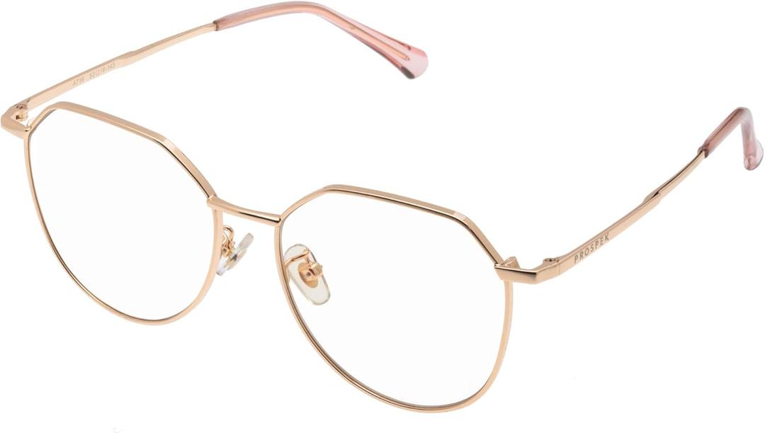 Prospek Blue Light Blocking Glasses  Clear Lens for Office&Work, Yellow/Amber Lens - Evening Use, Reduce Eye Strain, Unisex (Era)