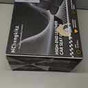 Car Seat Covers Full Set, Breathable and Waterproof Napa Leather Car Seat Cover, Interior Universal Fit for Cars, Sedans, SUVs, Vans, Trucks (Full Seat, Black + Red)