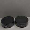 100PCS Black Plastic Dessert Plates 7inch, Premium Hard Disposable Plates for Party, Wedding