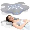 BNXIANG Cervical Neck Pillow for Pain Relief, Ergonomic Contour Memory Foam Pillow with Breathable Pillowcase, Neck Support Pillow for Side, Back, Stomach Sleepers