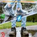 20 Pcs Disposable Waterproof Shoe Covers for Rain, Non-Slip Plastic Shoe Covers for Women Men Youth, Clear Boot Covers with Individually Wrapped for Disney Travel Indoor Outside