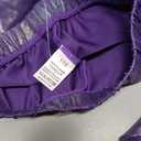 Gnainach Girls Metallic Leggings Stretch Comfort Shiny Mystique Dance Pants for Toddler Kids Teen Yoga Party Workout, 110, Purple 