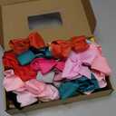 CLLOT 50 Pieces 4.5 Inch Hair Bows for Girls Clips Grosgrain Ribbon Boutique Hair Bow Alligator Clips For Girls Teens Toddlers Kids in Pairs