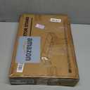 WESTREE Dual Monitor Stand Riser, Wood and Steel Multi-Purpose Desktop Storage Stand for 2 Monitors for Computer, Laptop, Printer, TV, Rustic Brown (Large)