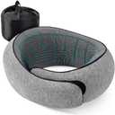 CHIZEKOO Travel Pillows for Airplanes, Neck Pillow for Traveling Using Memory Foam 360°Support Neck Comfort Relief Neck Pain Convenient Storage, Suitable for Airplanes, Office, Cars, Sleeping (Grey)