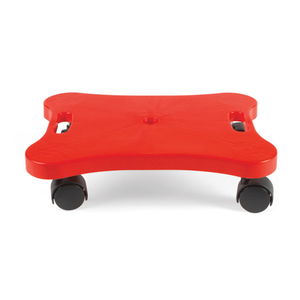 Plastic Scooter Board with Contoured Handles, Red, 16 x 12 x 1