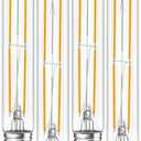 Sphoon Tubular Light Bulb 7.3 Inch Dimmable T10 LED Bulb E26 6W 60 Watts Edison Bulbs 2700K Solf White,185mm Long for Wall Sconces, Pendant, Livingroom, 4-Pack