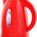 OVENTE Electric Kettle, 1.7L Fast Boiling Water Heater for Coffee or Tea, BPA Free with Water Level Gauge, Auto Shut-Off, Boil-Dry Protection, Indicator Light and Removable Filter, Red KP72R (1.8 Quarts)