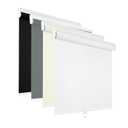 Changshade Blackout Roller Shades for Indoor Windows,Cordless Roller Blinds,Free-Stop Roll Up Shades with Thermal Insulated, Uv Protection Fabric for Bedroom,Office,French Door,White,31" W72 H