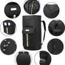 laundry bag backpack,extra-large heavy duty laundry bags,laundry backpack for college students,drawstring closure (Black Laundry Backpack Bag)