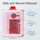 Sharps Container Small - Sharps Containers for Home Use and Labs - Portable Needle Disposal and Travel Size Biohazard Bin - 2 Quart (Pack of 1)