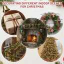 2 x 24 Pack Velvet Christmas Tree Bows - Vintage Ribbon Bows Ornaments for Tree Garland Wreath Indoor Xmas Decorations (5 x 7 Inch, Width of 3/8'', Camel)