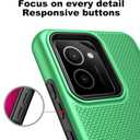 Ailiber for HMD Vibe 4G TA-1590 Case, with Screen Protector, Dual Layer Shockproof Protective, Silicone Bumper Non Slip Back, Heavy Duty Rugged Cell Phone Cover for HMD Vibe 4G N159V[Not Fit 5G]-Green