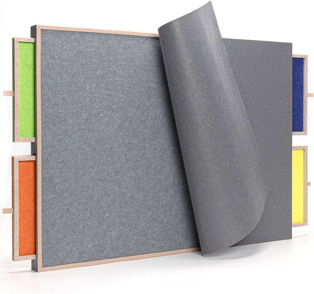 Puzzle Board with Drawers & Cover, Lightweight Felt Jigsaw Playing Board for 1000 Pieces, Portable Puzzle Display Board with Sorting Trays - Gray