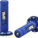 '7/8'' Motorcross Handle Grips Dirt Bike 22mm 24mm Truster Grips Motorcycle Ergonomic Bar End Non Slip Grip Gel Gep Scooter Cruiser Racing Mountain' (Pro taper, Blue)